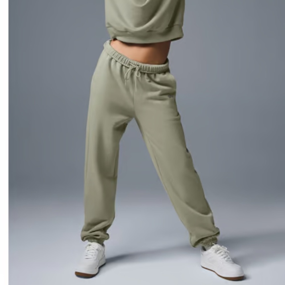 ALO Yoga Olive Green Track Joggers